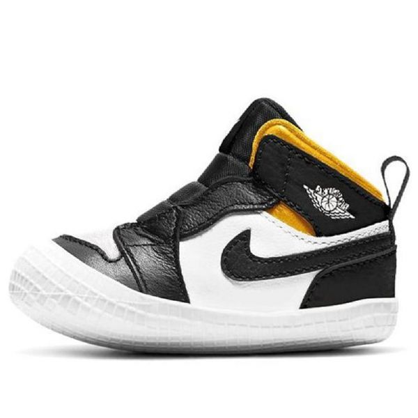 Nike Air Jordan 1 Crib Bootie Retro Basketball Sko Til Børn Sort