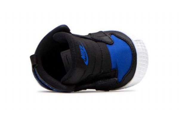 Nike Air Jordan 1 Crib Bootie Retro Basketball Sko Til Børn Sort Blå
