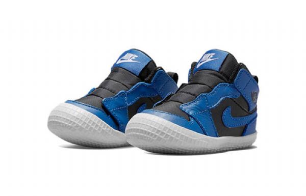 Nike Air Jordan 1 Crib Bootie Sko Til Børn Mørkeblå