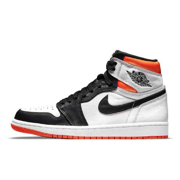 Nike Air Jordan 1 Electro Sko Til Mænd Orange Sort Sølv