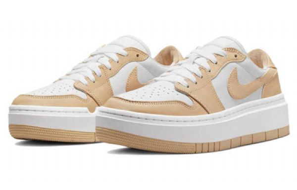Nike Air Jordan 1 Elevate Low Toppe Retro Basketball Sko Til Damer Hvid