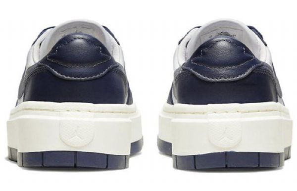 Nike Air Jordan 1 Elevate Low Toppe Retro Basketball Sko Til Damer Mørkeblå Blå