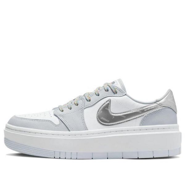 Nike Air Jordan 1 Elevate Low Toppe Se Retro Basketball Sko Til Damer Hvid Grå