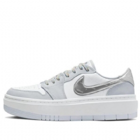 Nike Air Jordan 1 Elevate Low Toppe Se Retro Basketball Sko Til Damer Hvid Grå