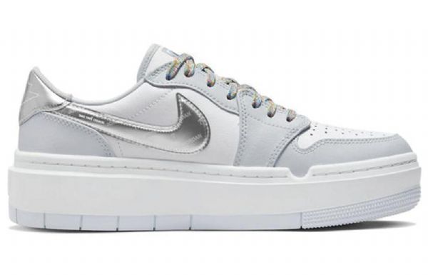 Nike Air Jordan 1 Elevate Low Toppe Se Retro Basketball Sko Til Damer Hvid Grå