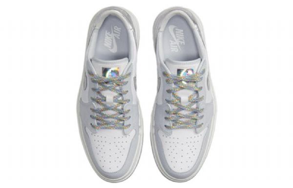 Nike Air Jordan 1 Elevate Low Toppe Se Retro Basketball Sko Til Damer Hvid Grå