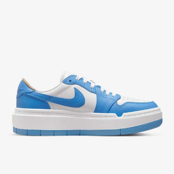 Nike Air Jordan 1 Elevate Low Toppe Se Sko Til Damer Hvid Blå