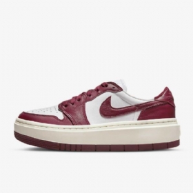 Nike Air Jordan 1 Elevate Low Tops Sko Til Damer Burgundy Hvid