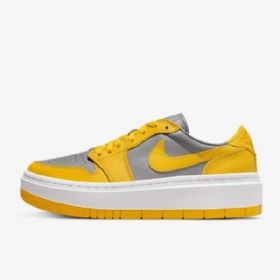 Nike Air Jordan 1 Elevate Low Tops Sko Til Damer Gul Grå