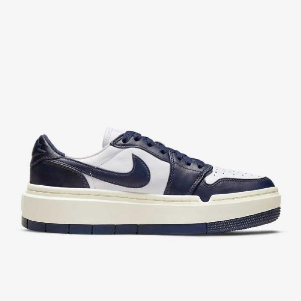 Nike Air Jordan 1 Elevate Low Tops Sko Til Damer Hvid Marineblå