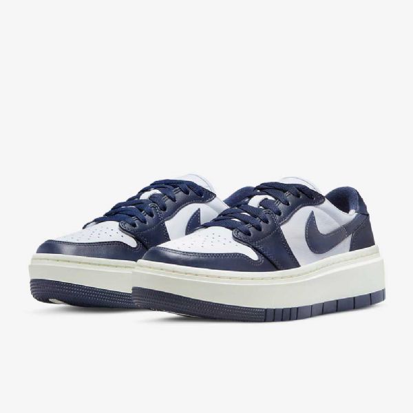 Nike Air Jordan 1 Elevate Low Tops Sko Til Damer Hvid Marineblå