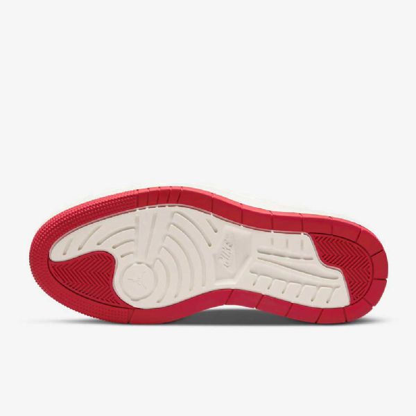 Nike Air Jordan 1 Elevate Low Tops Sko Til Damer Mørkegrå Rød