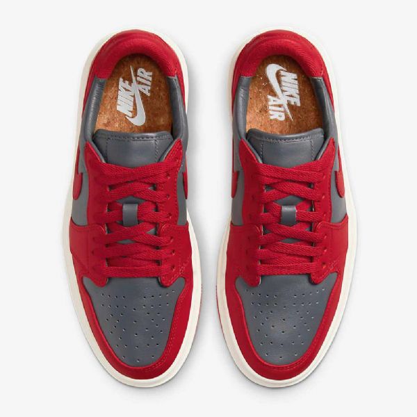 Nike Air Jordan 1 Elevate Low Tops Sko Til Damer Mørkegrå Rød
