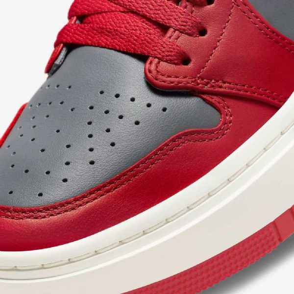 Nike Air Jordan 1 Elevate Low Tops Sko Til Damer Mørkegrå Rød