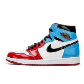 Nike Air Jordan 1 Fearless Sko Til Mænd Rød Blå Hvid