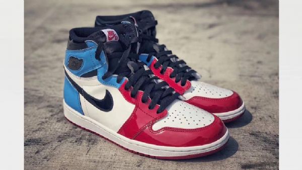 Nike Air Jordan 1 Fearless Sko Til Mænd Rød Blå Hvid