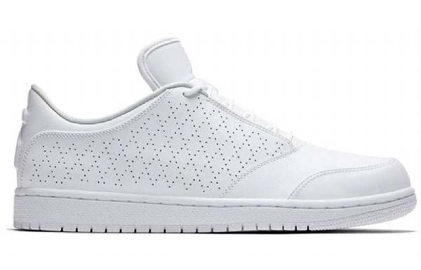 Nike Air Jordan 1 Flight 5 Low Tops Skøjtesko Til Mænd Hvid