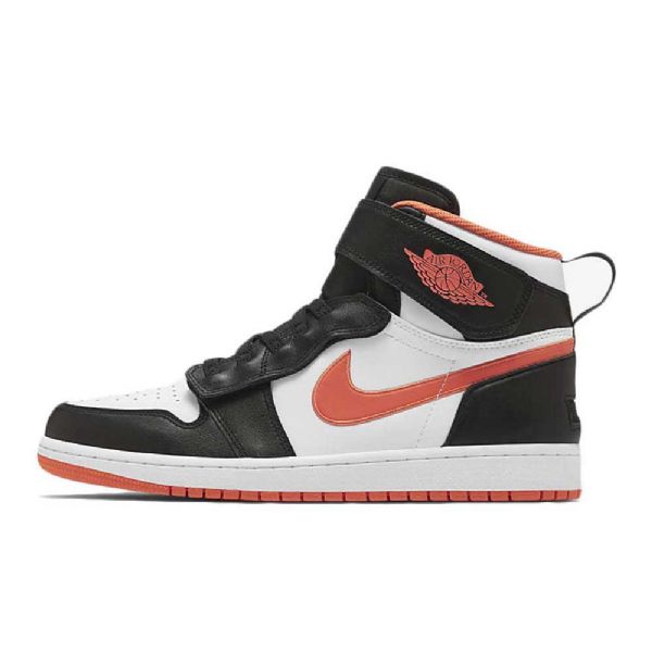 Nike Air Jordan 1 Flyease Turf Sko Til Mænd Orange Sort Hvid