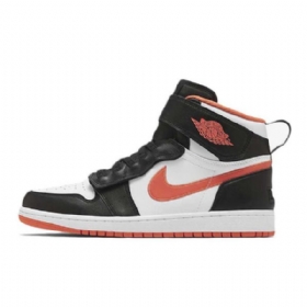 Nike Air Jordan 1 Flyease Turf Sko Til Mænd Orange Sort Hvid