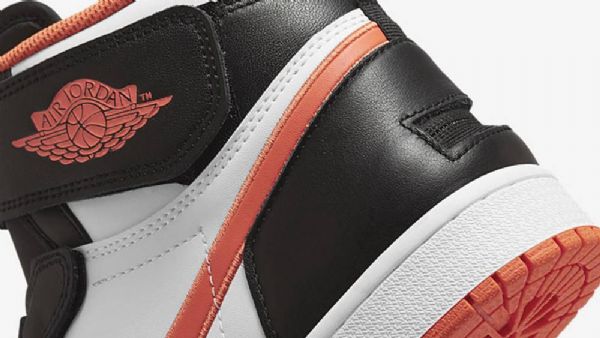 Nike Air Jordan 1 Flyease Turf Sko Til Mænd Orange Sort Hvid