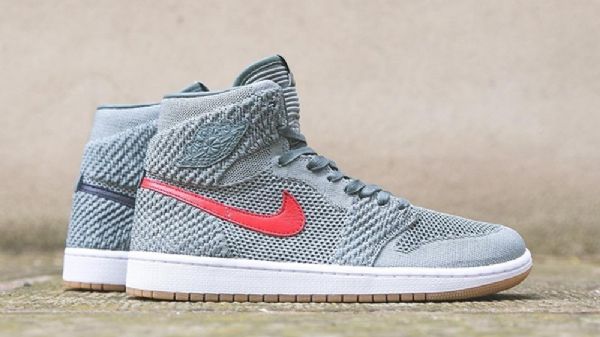 Nike Air Jordan 1 Flyknit Clay Sko Til Mænd Grøn