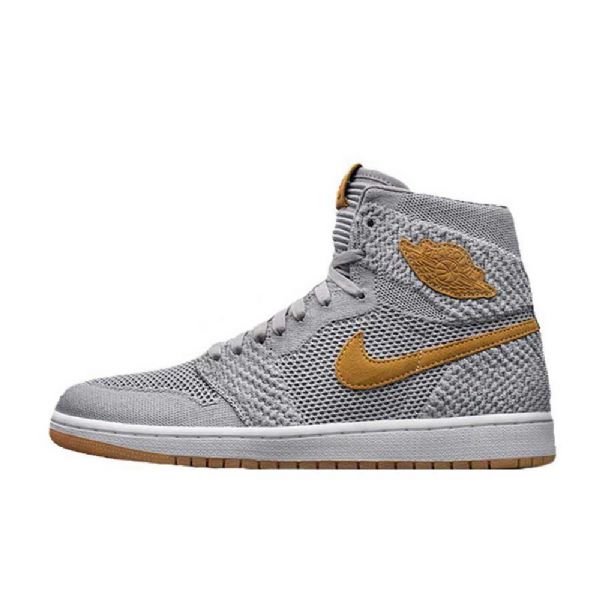 Nike Air Jordan 1 Flyknit Sko Til Mænd Grå
