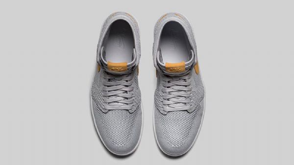 Nike Air Jordan 1 Flyknit Sko Til Mænd Grå