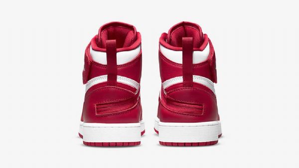 Nike Air Jordan 1 Hi Flyease Gs Cardinal Sko Til Damer Hvid Rød