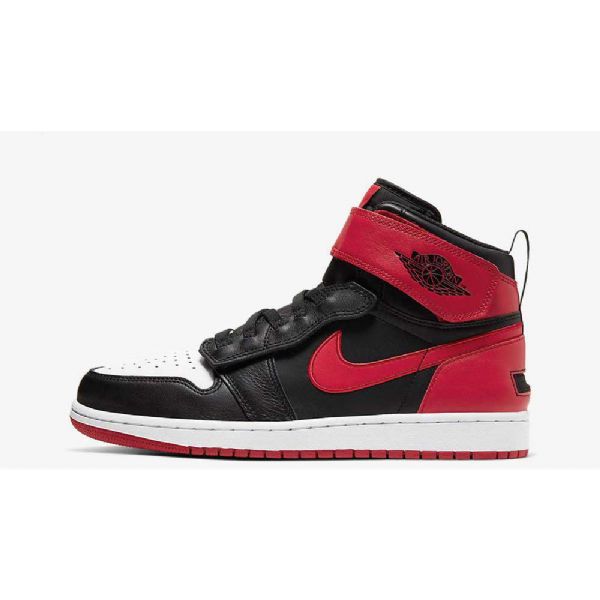 Nike Air Jordan 1 Hi Flyease Sko Til Damer Rød Sort