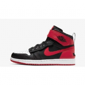Nike Air Jordan 1 Hi Flyease Sko Til Damer Rød Sort