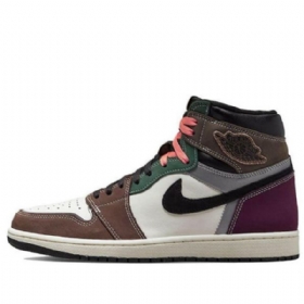 Nike Air Jordan 1 High Toppe Og Crafted Retro Basketball Sko Til Mænd Flerfarvet