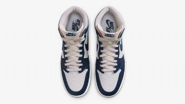 Nike Air Jordan 1 High Tops 85 Sko Til Damer Marineblå