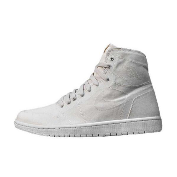 Nike Air Jordan 1 High Tops Decon Sko Til Mænd Hvid