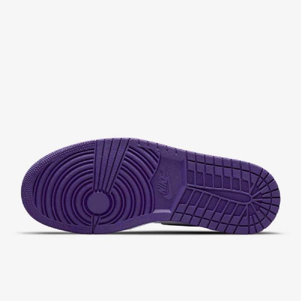 Nike Air Jordan 1 High Tops Og Sko Til Damer Hvid Lilla