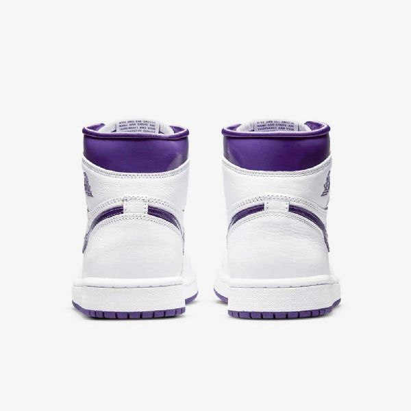 Nike Air Jordan 1 High Tops Og Sko Til Damer Hvid Lilla