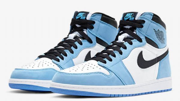 Nike Air Jordan 1 High Tops Og Sko Til Mænd Blå