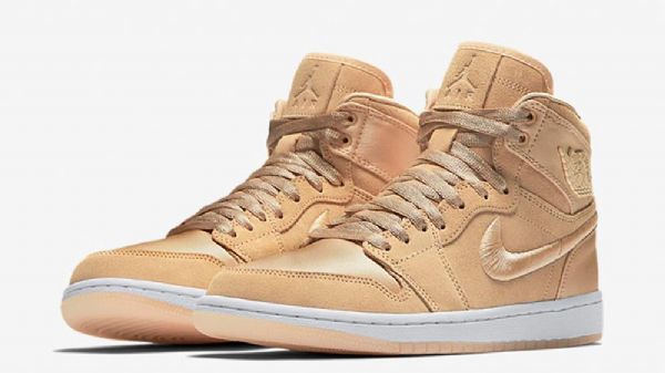Nike Air Jordan 1 High Tops Pastel Pack Peach Sko Til Mænd Brun