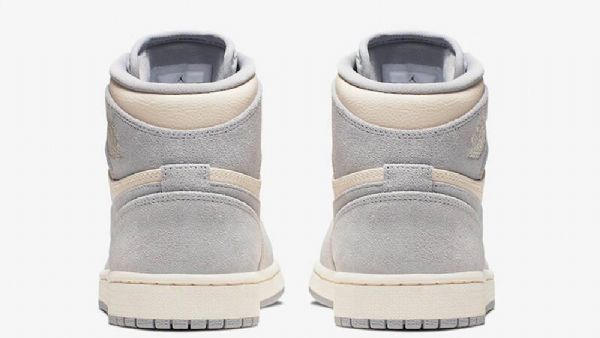 Nike Air Jordan 1 High Tops Premium Ivory Sko Til Mænd Khaki Grå