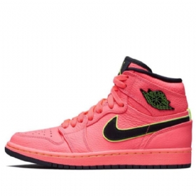 Nike Air Jordan 1 High Tops Premium Retro Basketball Sko Til Damer Coral