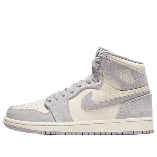 Nike Air Jordan 1 High Tops Premium Retro Basketball Sko Til Damer Grå
