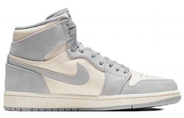 Nike Air Jordan 1 High Tops Premium Retro Basketball Sko Til Damer Grå
