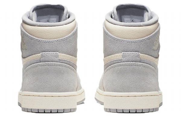 Nike Air Jordan 1 High Tops Premium Retro Basketball Sko Til Damer Grå