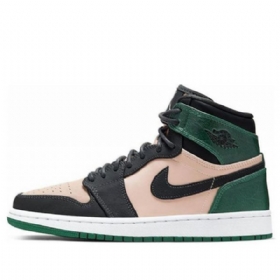 Nike Air Jordan 1 High Tops Premium Retro Basketball Sko Til Damer Grøn