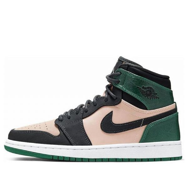 Nike Air Jordan 1 High Tops Premium Retro Basketball Sko Til Damer Grøn