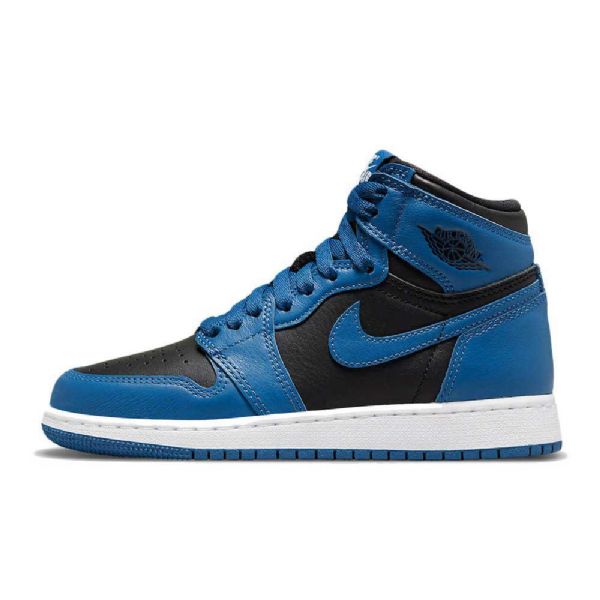 Nike Air Jordan 1 High Tops Sko Til Damer Mørkeblå Sort