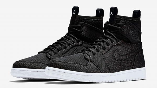 Nike Air Jordan 1 High Tops Ultra Sko Til Mænd Sort