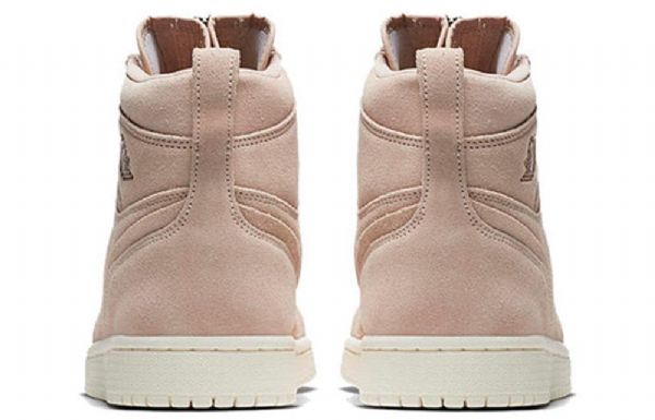 Nike Air Jordan 1 High Tops Zip Retro Basketball Sko Til Damer Beige