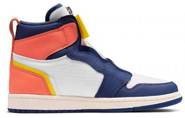 Nike Air Jordan 1 High Tops Zip Retro Basketball Sko Til Damer Blå