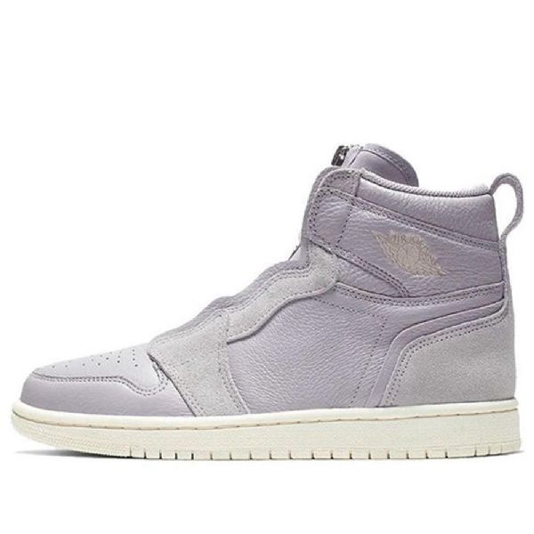 Nike Air Jordan 1 High Tops Zip Retro Basketball Sko Til Damer Lilla