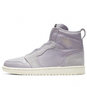 Nike Air Jordan 1 High Tops Zip Retro Basketball Sko Til Damer Lilla